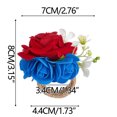 thumbnail image 3 of LanSuare 4th of July Flower Napkin Rings Handicraft for Mother's Day Banquet Birthday Party Independence Day, 3 of 6