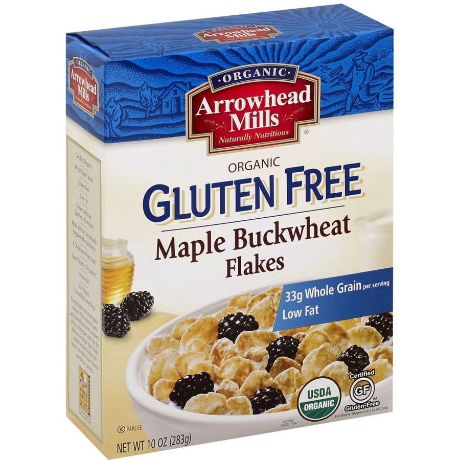 Arrowhead Mills Organic Gluten Free Maple Buckwheat Flakes, 10 oz