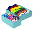 thumbnail image 3 of Sorbus Quality Drawer Organizers – Underwear Organizer with Dividers for Bra, Sock, Lingerie and Clothes – Dresser and Closet Organization - 4-pack, 3 of 8