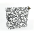 thumbnail image 1 of 1 Pc Bolsa de Cosméticos de Gato de Caricatura para Mujeres para Actividades al Aire Libre Gimnasio Gris Blanco Algodón Gris, Blanco-S, 1 of 3