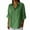 Green, variant on Pxxlle Casual 3/4 Length Sleeve Shirts for Women Plus Size Cotton Linen Shirt Loose Fit Button Up Lapel T Shirt Green XXXL