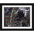 thumbnail image 2 of P Muir 14x11 Black Ornate Wood Framed With Double Matting Wall Art Titled - Wallstreet Bull, 2 of 6