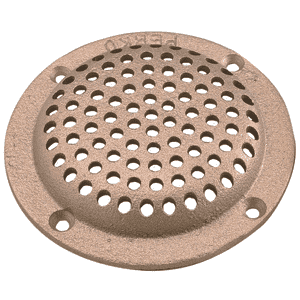 Perko 6" Round Bronze Strainer MADE IN THE USA