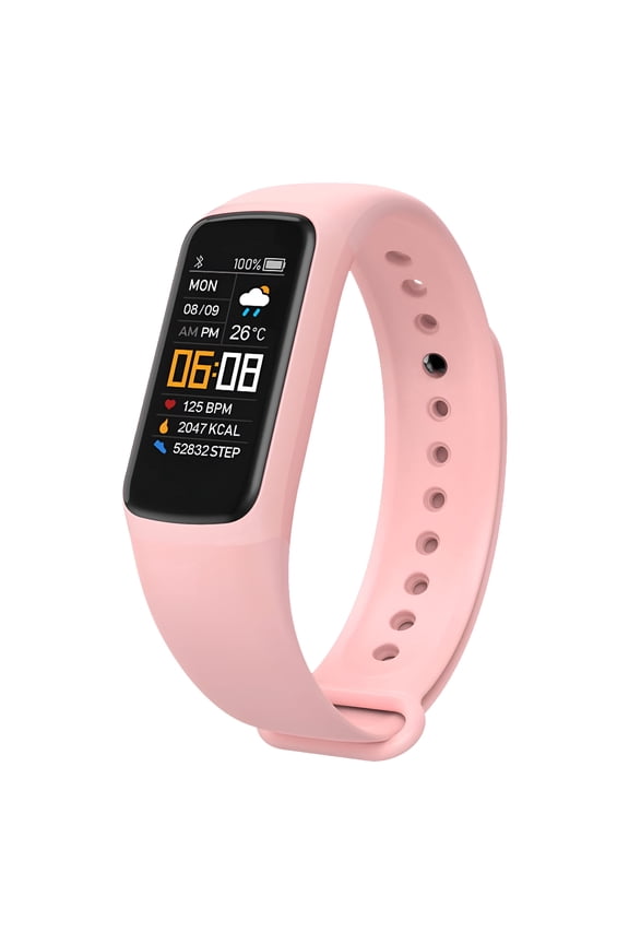 Smart Fitness Tracker Watch for Men and Women, Health Monitor with Heart Rate and Sleep Analysis, Activity Pedometer Bracelet with Message Reminders for Workout and Daily Wellness
