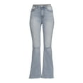 thumbnail image 5 of No Boundaries Destructed Details High Rise Flare Jeans (Women's), 5 of 5