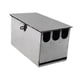 thumbnail image 2 of Bloque de cuchillos universal de acero inoxidable para cocina, soporte para cuchillos de hotel. 26x12x14cm, 2 of 9