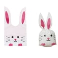 thumbnail image 2 of Rabbits Ear Candy Sum Bag – 50-Pack Plastic Gift Bags with Bunny Ears | Children's Day Gift Bags for Snacks, Cookies & Candy | Birthday Party Favor Bags for Easter Baskets & Celebrations, 2 of 8