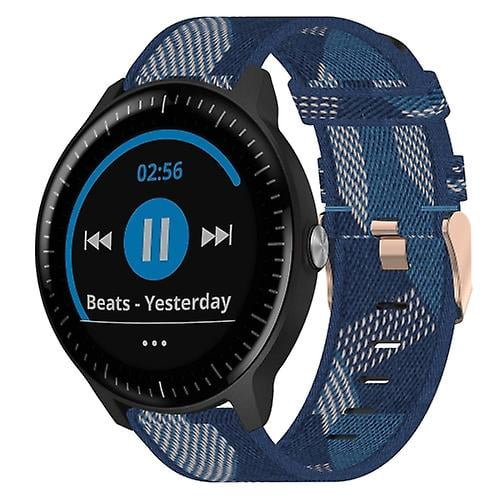 For Garmin Vivoactive3 Music 20mm Nylon Woven Watch Band