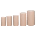 thumbnail image 6 of Efavormart Set Of 5 | Nude Spandex Cylinder Plinth Display Box Stand Covers, Stretchable Pedestal Pillar Prop Covers - 160 GSM, 6 of 9