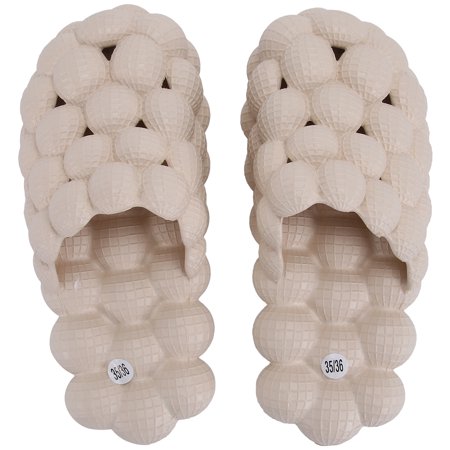 

Sandals Slippers Bubble Slides Personality Home Household Indoor Non Pillow Super Shoes Beach Bath Summer Cloud Sole