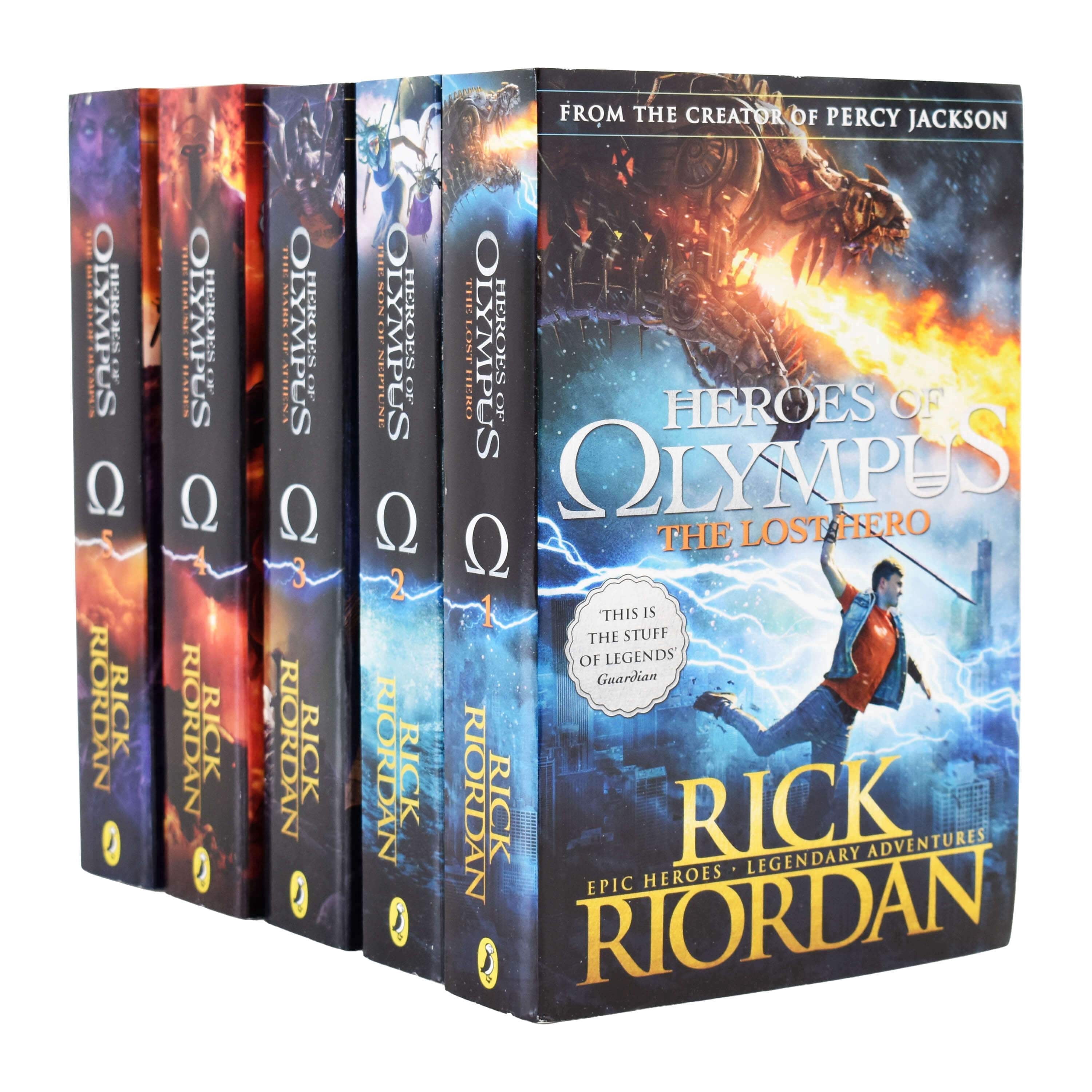 Rick Riordan Heroes of Olympus Paperback Boxed Set, 10th