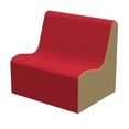 thumbnail image 1 of SoftZone® Wave Pre-School Sofa - Red/Sand, 1 of 2