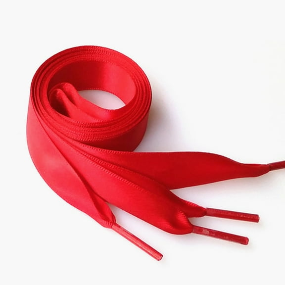 WHAMVOX 2 Pairs Of Wide Ribbon Shoelaces Sneaker Shoe Laces Shoe Strings For Sneakers Flat Shoelaces For Sneakers Shoe Strings Wide Shoe Laces