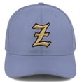 thumbnail image 2 of Daxton Premium Mid Profile Hat Semi Curved Visor Dusty Blue Cap Black Gold Gothic Embroidered, Letter Z, 2 of 4