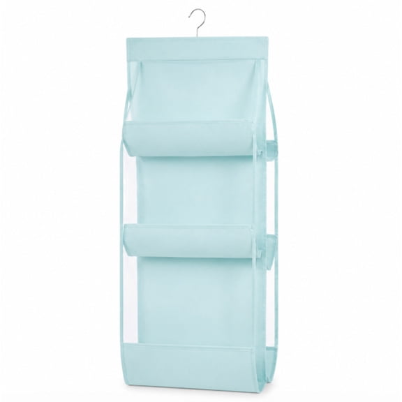 6 Pocket Hanging Handbag Organizer, Closet Bag Storage Holder for Purses, Totes and Accessories, TIKA