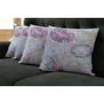thumbnail image 2 of Ambesonne Floral Throw Pillow Cover 4 Pack, Dandelions Leaves Swirls, 24", Multicolor, 2 of 6