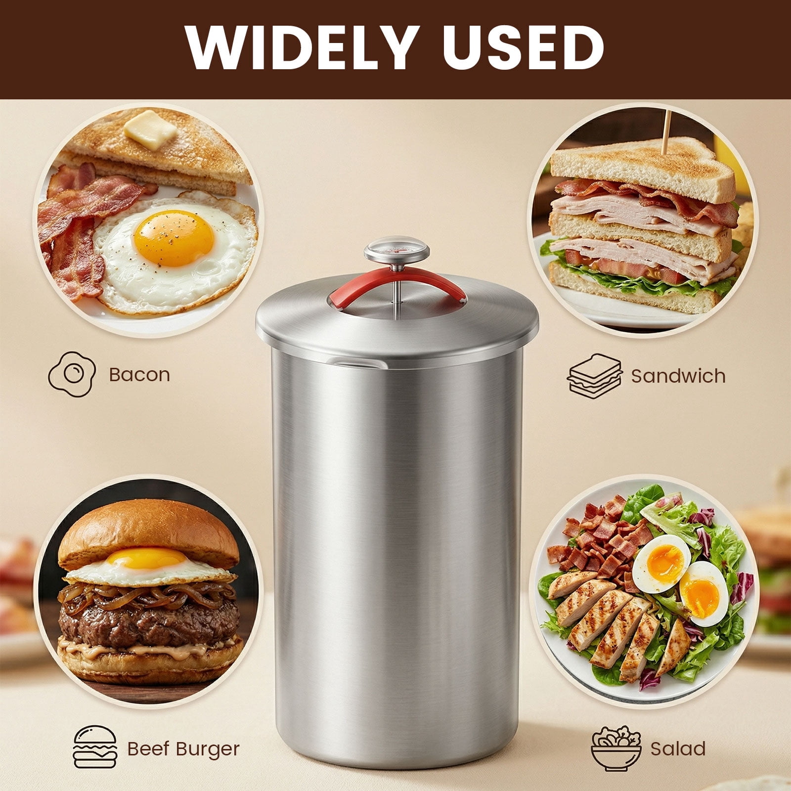 Deli Meat Press Mold Make Your Own Healthy Homemade Ham with This Stainless Steel Lunch Meat Press Our Ham Maker Includes Thermometer