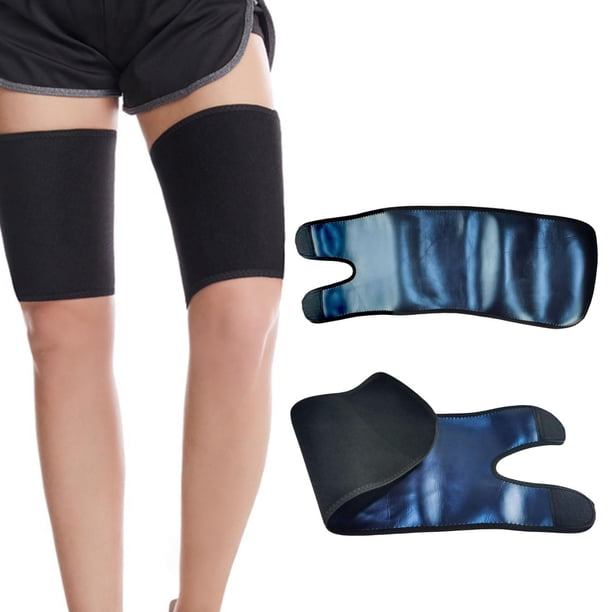 Entrenador de muslo Neopreno Banda para el sudor Mujeres Pierna Soporte para entrenamiento Yoga Gimnasio azul Macarena Entrenador de muslos