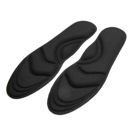 1 Pair Black Sponge High Heel Arch Support Insert Insoles Shoes Cushion for