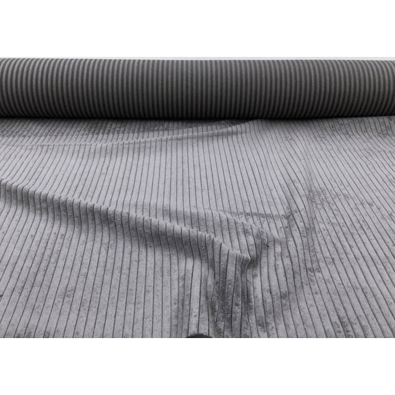 Payless Fabric 56" Microfiber Wide Wale Sewing & Craft Fabric By The Yard, Steel Gray