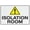 Warning Sign 4, variant on Isolation Room Sign Outdoor Metal Sign - 8"x12" Metal Signs For Business, Workplace, Office, Home, Delivery Signs, Road Signs, Garden Signs