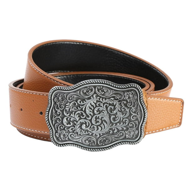 Rectangular buckle belt