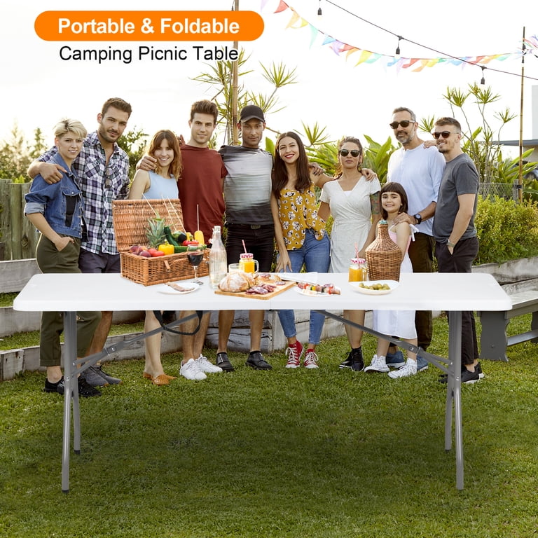 Ktaxon 6 FT Folding Table for Indoor and Outdoor Events, Kitchen