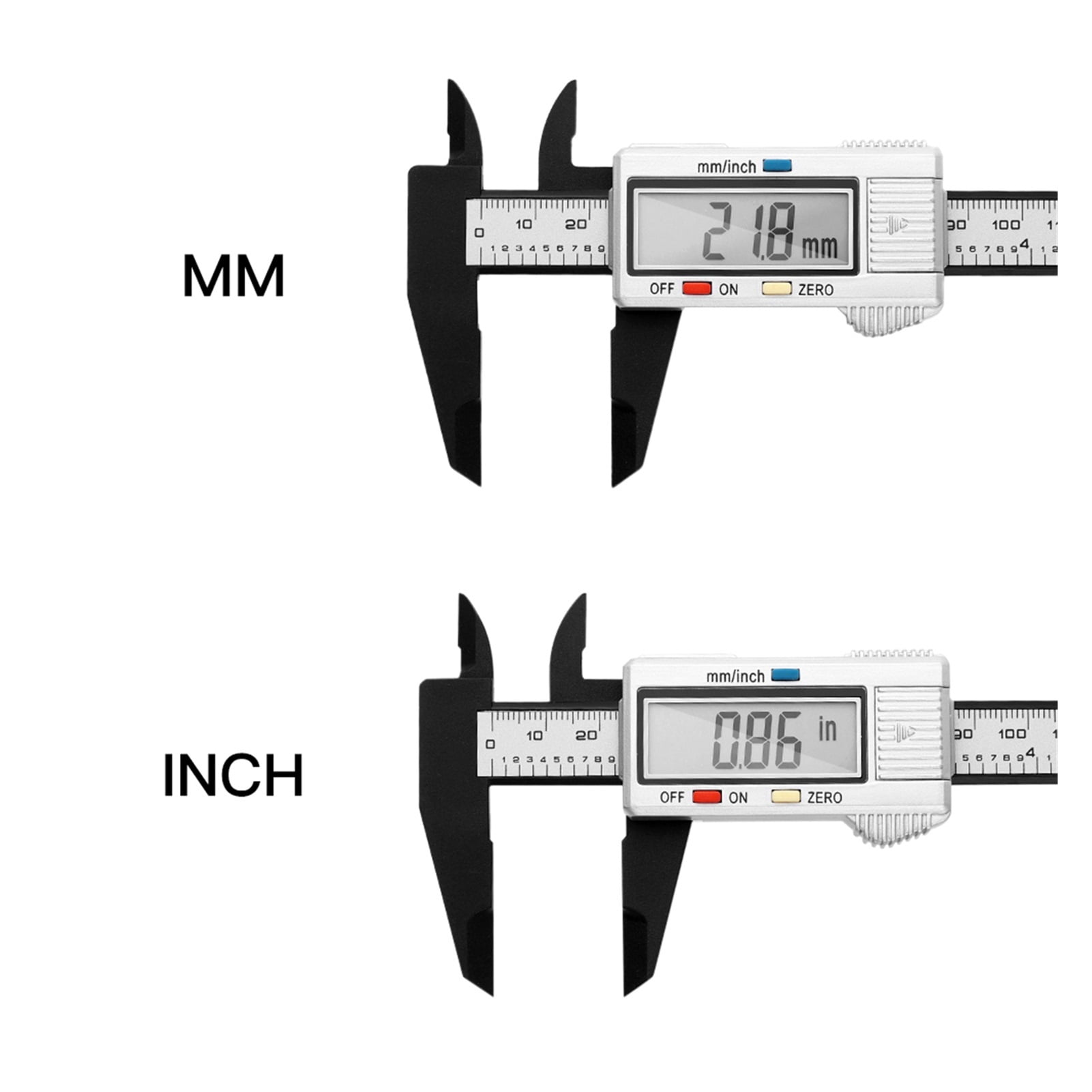 150mm 6inch Electronic Digital Caliper Carbon Fiber Dial Vernier Caliper Gauge Micrometer Measuring Tool Digital Ruler
