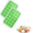 thumbnail image 1 of Bandejas para cubitos de hielo, paquete de 2, de silicona, flexibles, de fácil liberación, para 48 cubitos de hielo con tapa extraíble resistente a derrames, apilables, duraderas y aptas para, 1 of 4