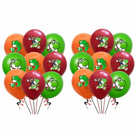 Yoshi Balloons Party Supplies Birthday Favors Decorations Decor Kit Latex