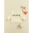 thumbnail image 2 of Kiapeise Toddler Baby Sibling Matching Clothes Long Sleeve Letters Print Pullover Sweatshirt Tops for Sister Brother Outfit, 2 of 8