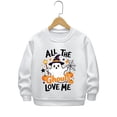 thumbnail image 3 of Kiijoy Boys Halloween Sweatshirt Kids Cute Crewneck Pullover, White, Sizes 2-3T, 3 of 3