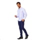 thumbnail image 2 of Camisa Hombre Moda Casual Formal Slim Fit Azul Estampada azul CH Incógnita 770169, 2 of 5