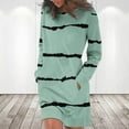 thumbnail image 2 of Kiplyki Women's Long Sleeve Fall Dress Print Round-Neck Ladies Holiday Outing Long Dress, 2 of 5