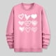 thumbnail image 5 of Amzcrzy Sudadera Para Hombre Con Estampado De Corazones, Informal, De Manga Larga Y Cuello Redondo, Sudadera Con Capucha, Camiseta De Manga Larga Y Cuello Redondo, Rosa, M, 5 of 6