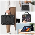 thumbnail image 6 of Case for iPad 9th 8th 7th Gen 10.2 inch 2021 2020 2019, 360 Rotating Stand Handle Pencil Holder Shoulder Strap Heavy Duty Shockproof Cover, Black, 6 of 7