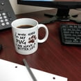 thumbnail image 6 of ThisWear Dog Themed Gifts for Women I Work Hard So My Pug Can Have A Better Life Paw Print 11oz Ceramic Coffee Mug Paw Print, 6 of 7