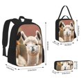 thumbnail image 2 of Fotbe Cute Alpaca in Daze Set Escolar 3 en 1 para Niños - Mochila Duradera con Lonchera Aislante y Estuche para Lápices - Mochila Escolar para Niños y Niñas, 2 of 7