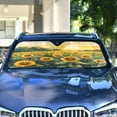 thumbnail image 4 of ALAZA Sunflower Field Windshield Sun Shade Car Foldable Sun Visor Block UV Rays Protector 53"x23.5", 4 of 8
