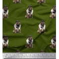 thumbnail image 1 of Soimoi Cotton Voile Fabric Bow,Hat & Pug Dog Print Sewing Fabric Yard 42 Inch Wide, 1 of 1