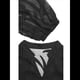 thumbnail image 4 of Blusas de Verano para Mujer, Elegantes, Informales, con Cuello en V, Corta, Abotonadas, con Encaje Bordado. Negro M, 4 of 10