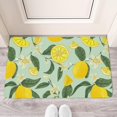 thumbnail image 4 of Lemon Fruit Linen Non-slip Floor Mat, Entryway Doormat Durable Low-Profile Mat Home Decor, Rug Washable Kitchen Bathroom Laundry Bedroom Living Room Door Mat 30x17in, 4 of 5
