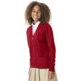 thumbnail image 3 of Classroom School Uniforms Big Kid Cardigan Sweater 56432, XL, Red, 3 of 7