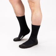 JOBST SensiFoot Diabetic Compression Socks 8-15 mmHg Crew Closed Toe Black L