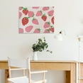 thumbnail image 5 of Chilfamy Strawberry Canvas Wall Art Print Ready To Hang Home Decor 16x12in, 5 of 6
