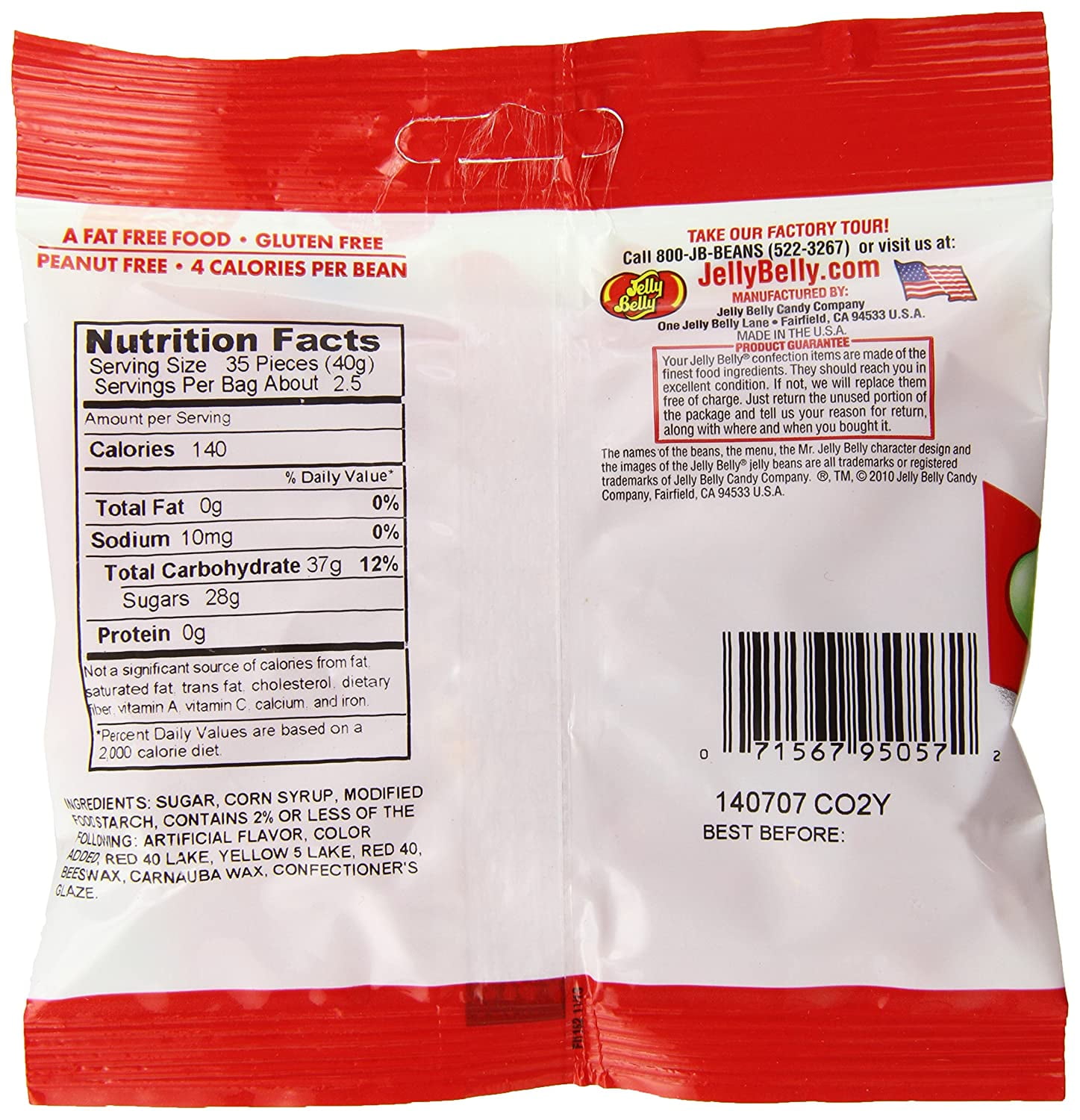 Jelly Belly Sizzling Cinnamon, 3.5 oz, 12 Count Bags