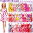 thumbnail image 5 of ZITA ELEMENT 83 Pcs Doll Clothes & Accessories with Purple Closet Wardrobe for 11.5 Inch Doll Dress Up Set Including Wardrobe Shoes, Wallet, Dress Hangers, Brush, Necklace, Pet and Other Accessories, 5 of 8