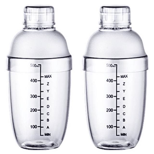 2pcs Shaker Shaker con Gradation-Black Gradation Laser-530ml MFZFUKR CPB-DE-WX856-6