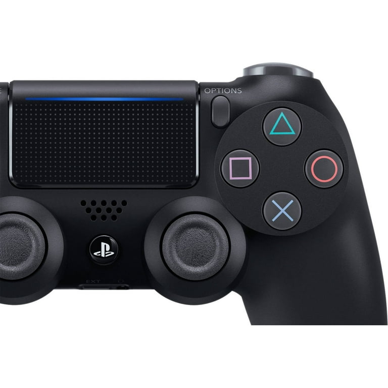 fusionere Jeg regner med landmænd Sony PS4 DualShock 4 Wireless Controller - Jet Black - Walmart.com