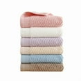thumbnail image 4 of Namzi Towel Set, 2 Pcs White Towels - 35*78cm Premium Long-Staple Cotton Spa Towels, Soft Absorbent Wash Cloths for Showering, Ideal for Bathroom & Daily Use, 4 of 4